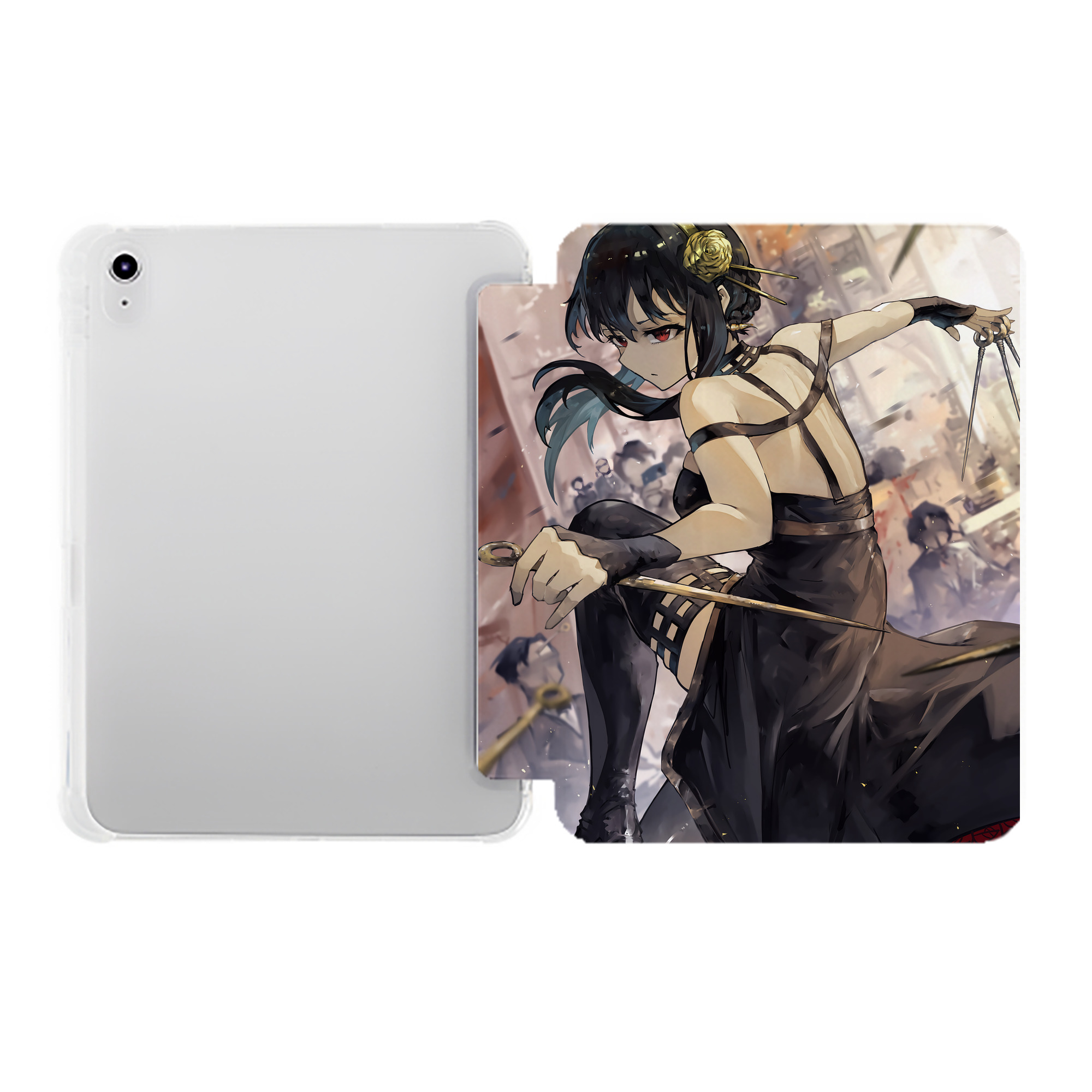 （画像用） SPY×FAMILY间谍家家酒 IPad ケース ペン収納付き 三つ折りスタンド PUレザー×シリコン 対応機種9.5/10.5/10.9インチ